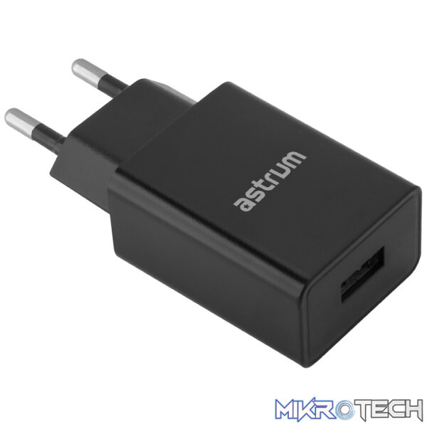 Pro U20 10W USB-A Travel Wall Charger - Black - Image 2